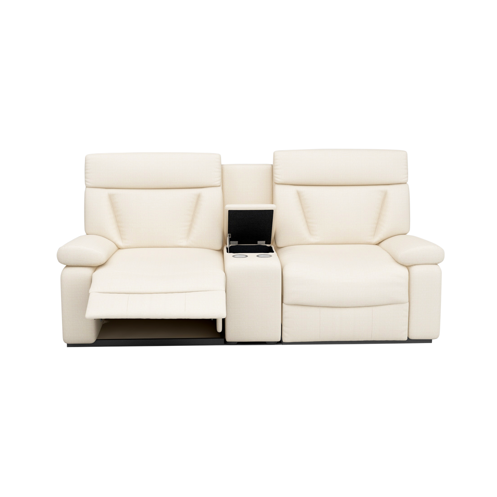 ELDRO – Recliner Sofa with Storage & Cup Holders (2 Seater)