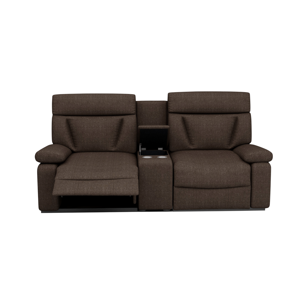 ELDRO – Recliner Sofa with Storage & Cup Holders (2 Seater)