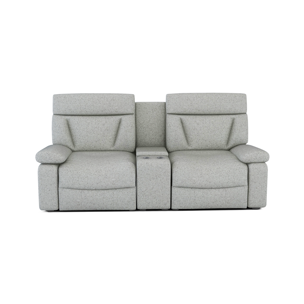 ELDRO – Recliner Sofa with Storage & Cup Holders (2 Seater)