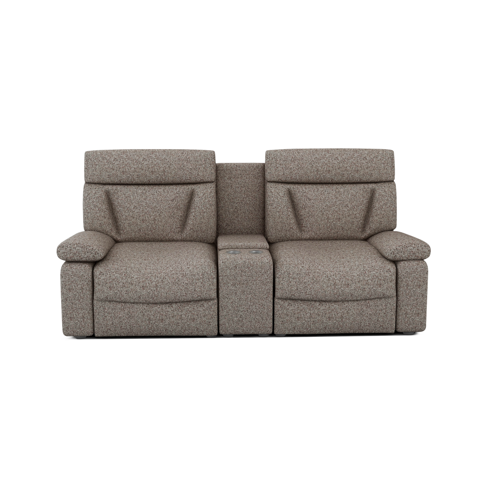 ELDRO – Recliner Sofa with Storage & Cup Holders (2 Seater)