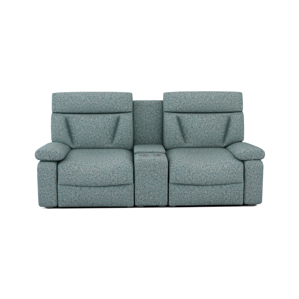 ELDRO – Recliner Sofa with Storage & Cup Holders (2 Seater)
