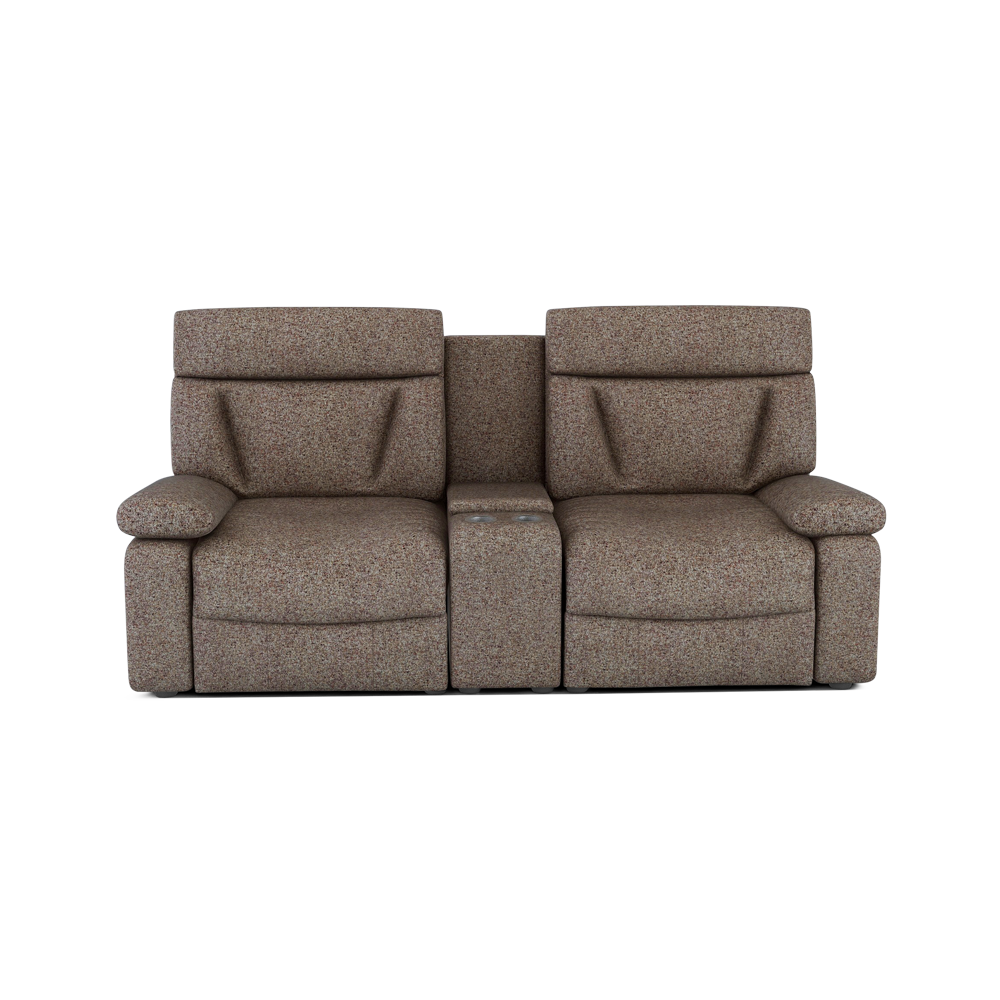 ELDRO – Recliner Sofa with Storage & Cup Holders (2 Seater)