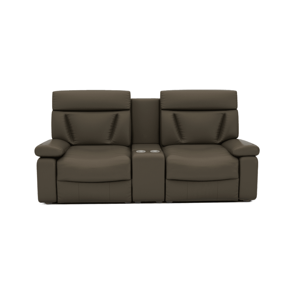 ELDRO – Recliner Sofa with Storage & Cup Holders (2 Seater)