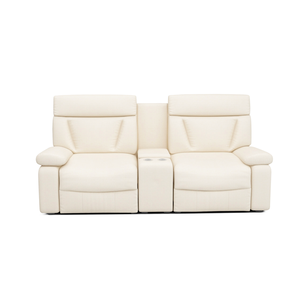 ELDRO – Recliner Sofa with Storage & Cup Holders (2 Seater)