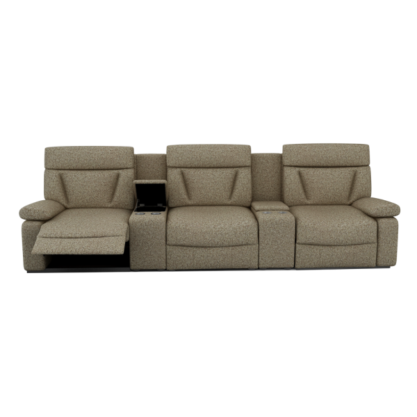 ELDRO – Recliner Sofa with Storage & Cup Holders (3 Seater)