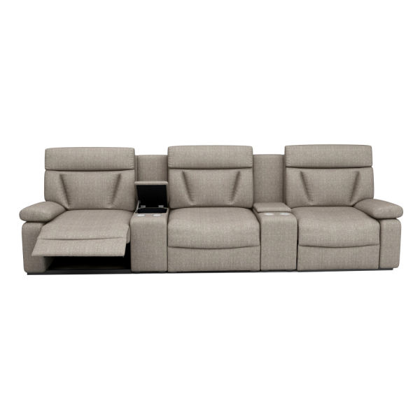 ELDRO – Recliner Sofa with Storage & Cup Holders (3 Seater)
