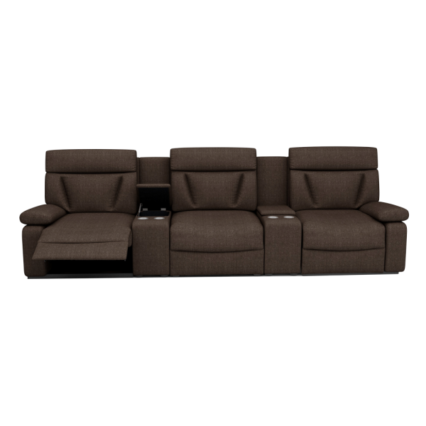 ELDRO – Recliner Sofa with Storage & Cup Holders (3 Seater)