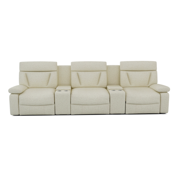 ELDRO – Recliner Sofa with Storage & Cup Holders (3 Seater)