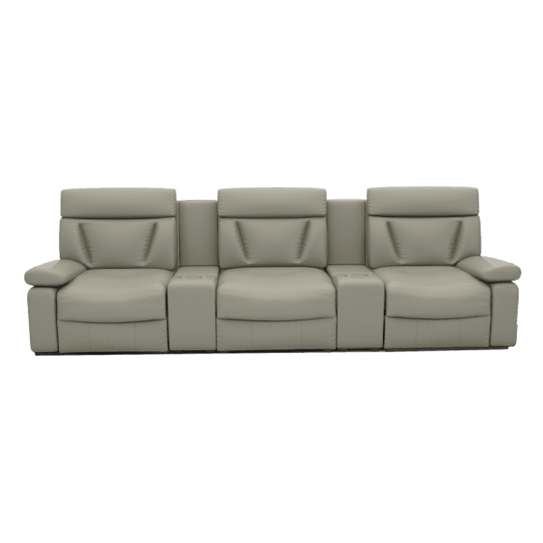 ELDRO – Recliner Sofa with Storage & Cup Holders (3 Seater)