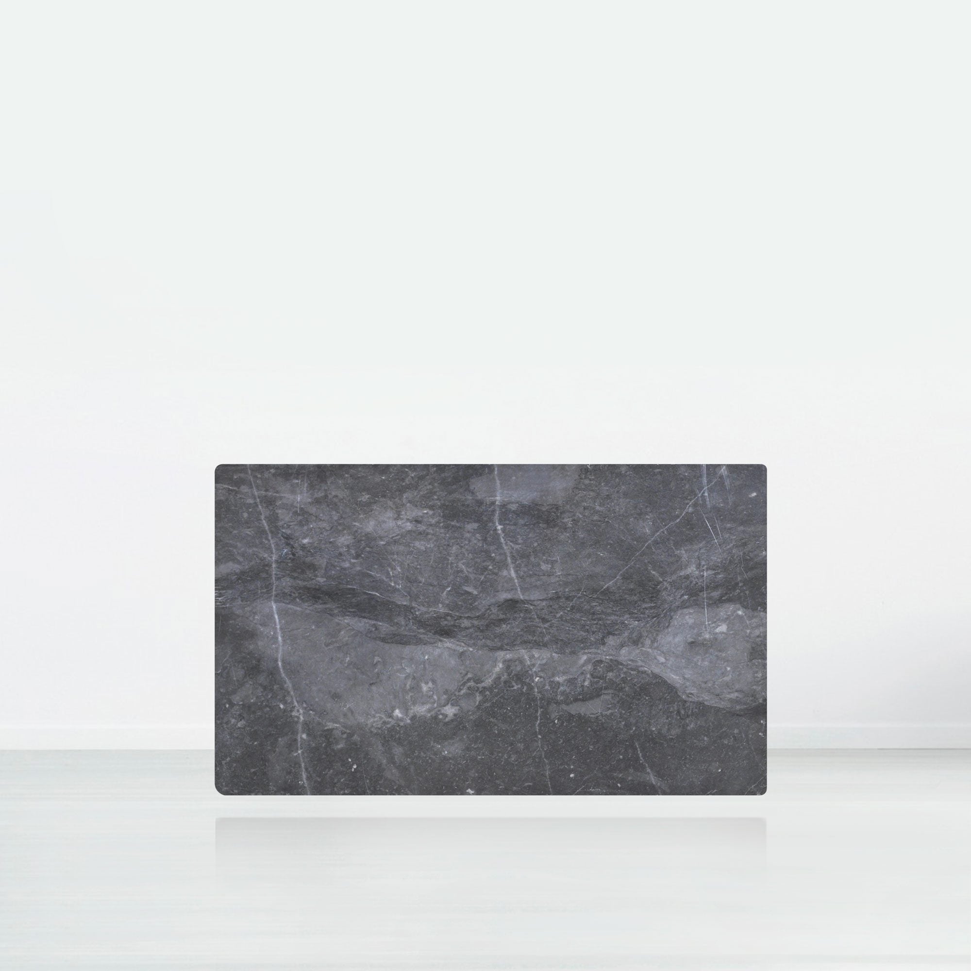 5ft Rectangular Era Silver Natural Marble Dining Table