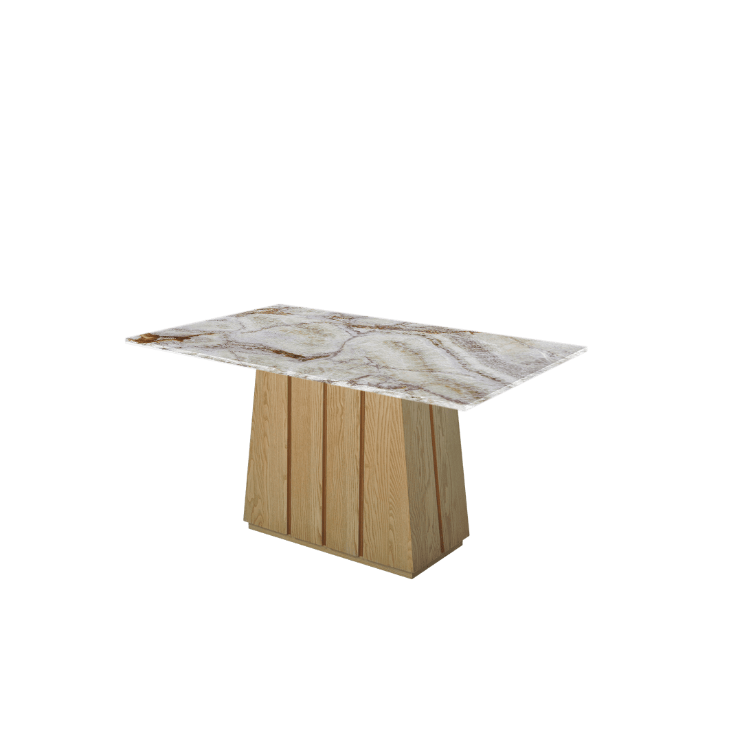 5ft Rectangular Spider Onyx Natural Marble Dining Table