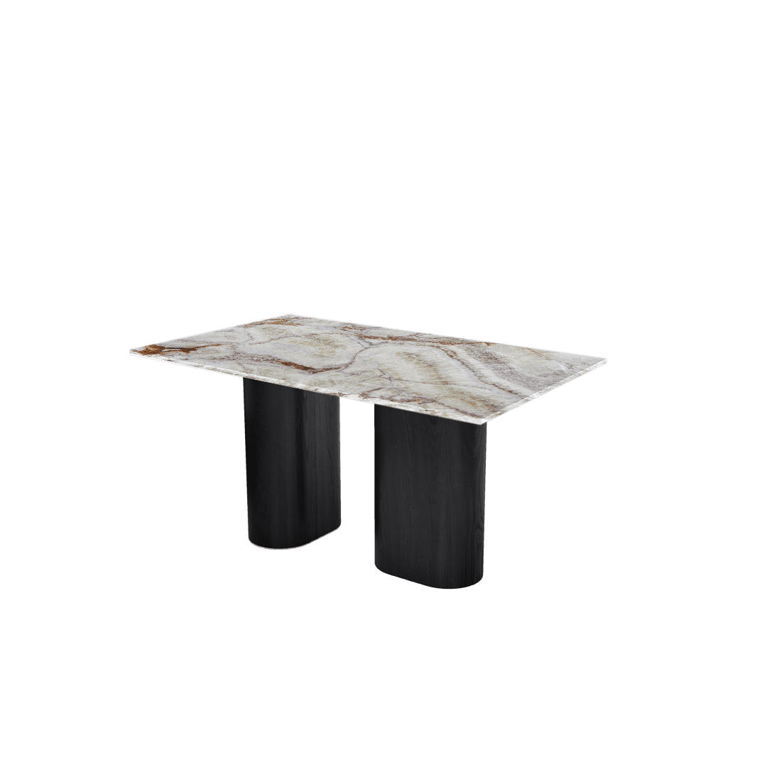 5ft Rectangular Spider Onyx Natural Marble Dining Table