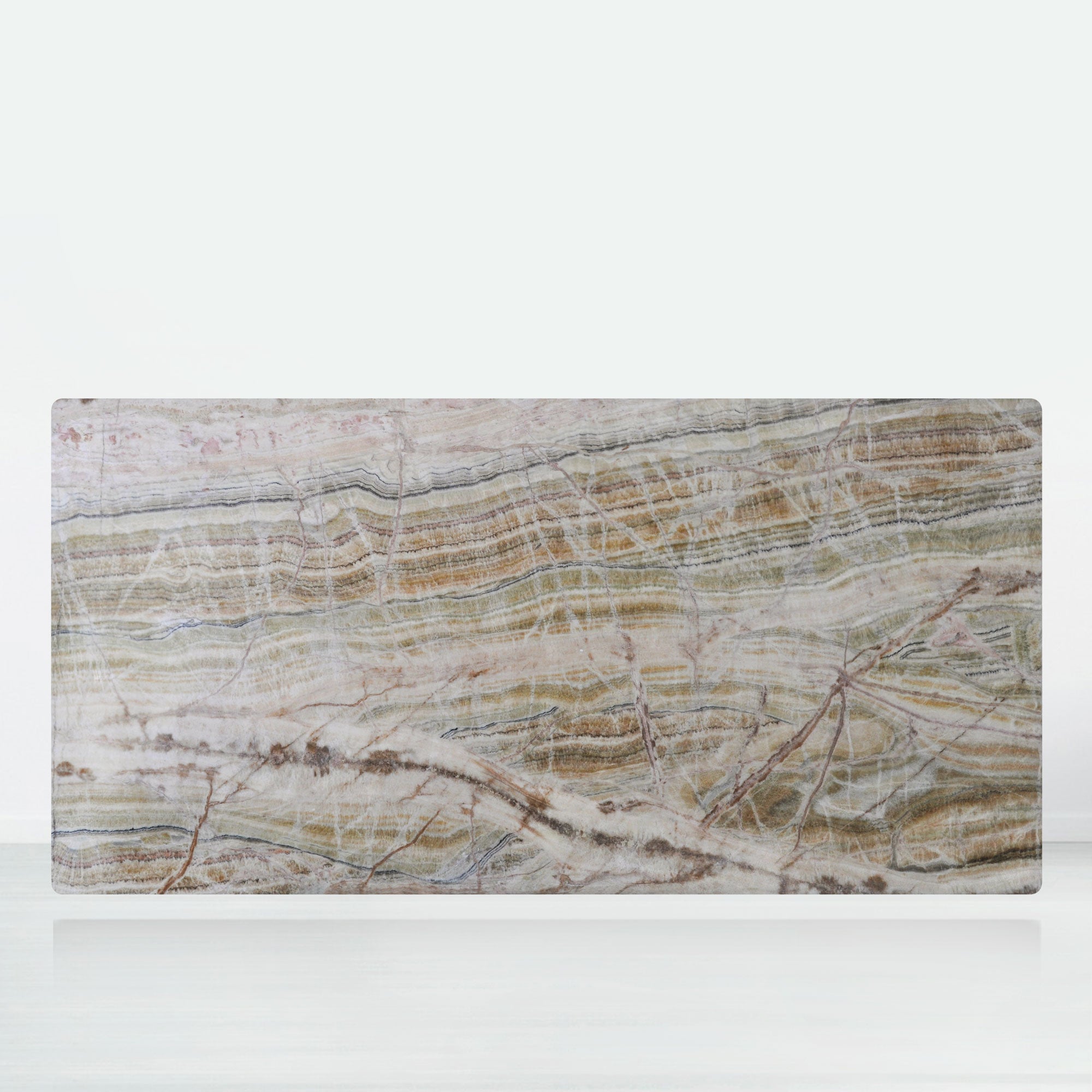 8ft Rectangular Spider Onyx Natural Marble Dining Table