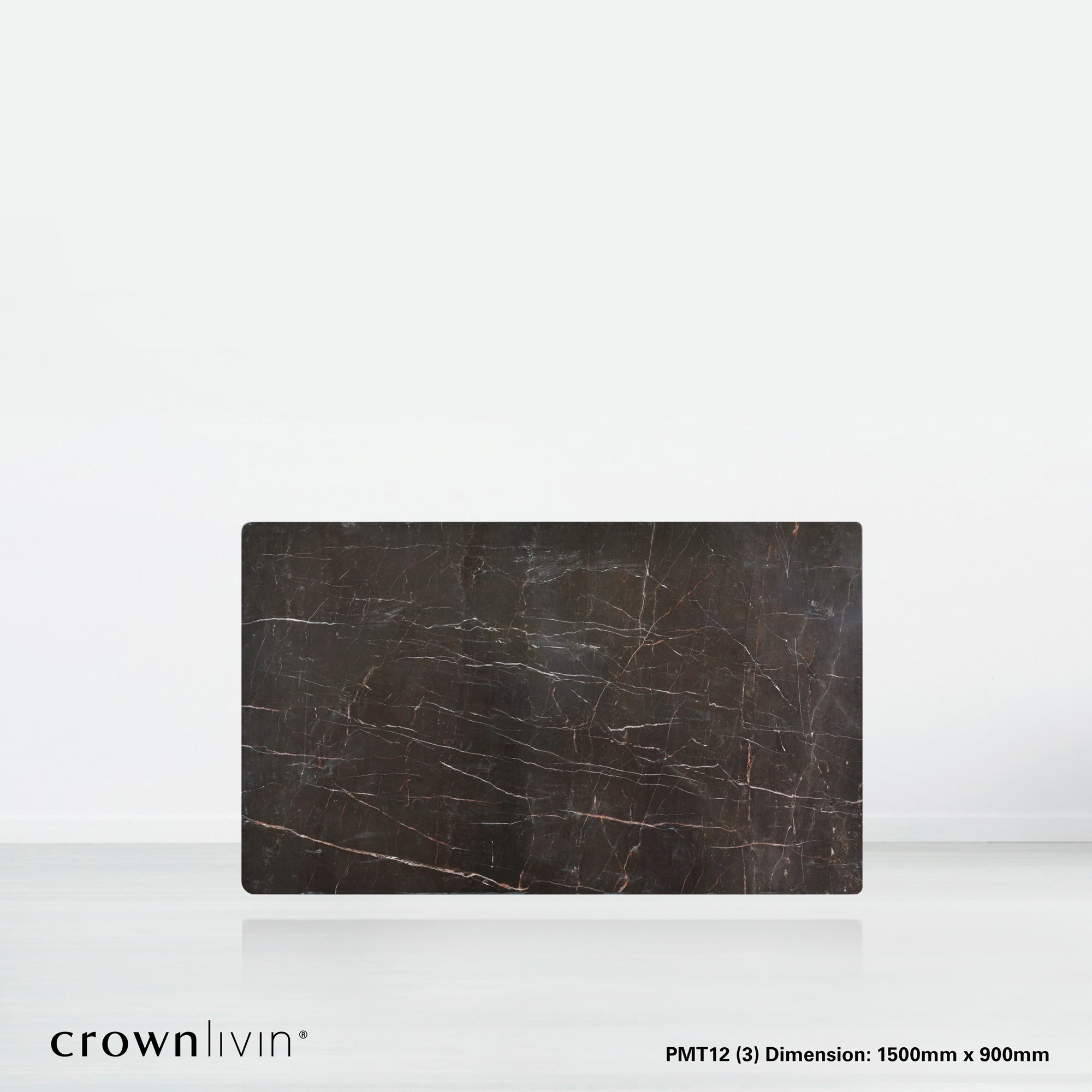 5ft Rectangular Coffee Mousse Natural Marble Dining Table