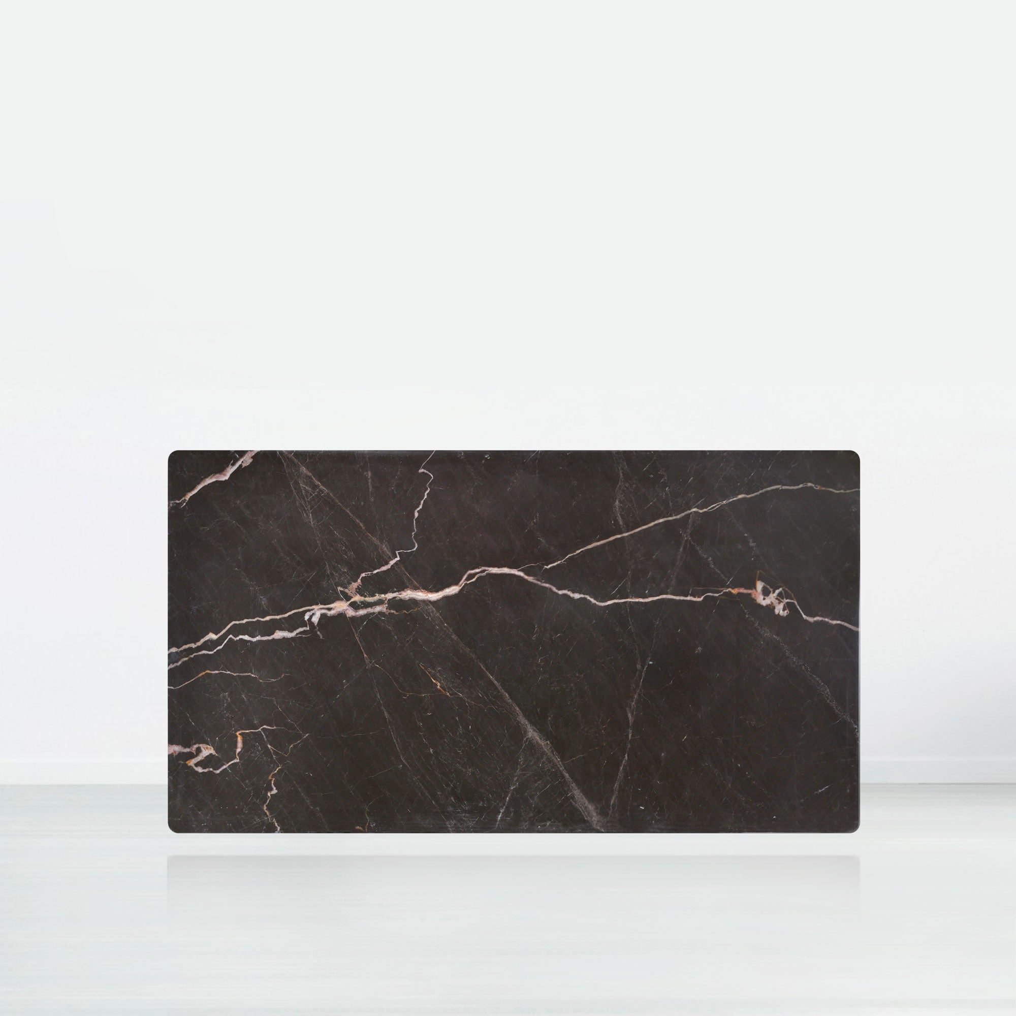 6ft Rectangular Coffee Mousse Natural Marble Dining Table