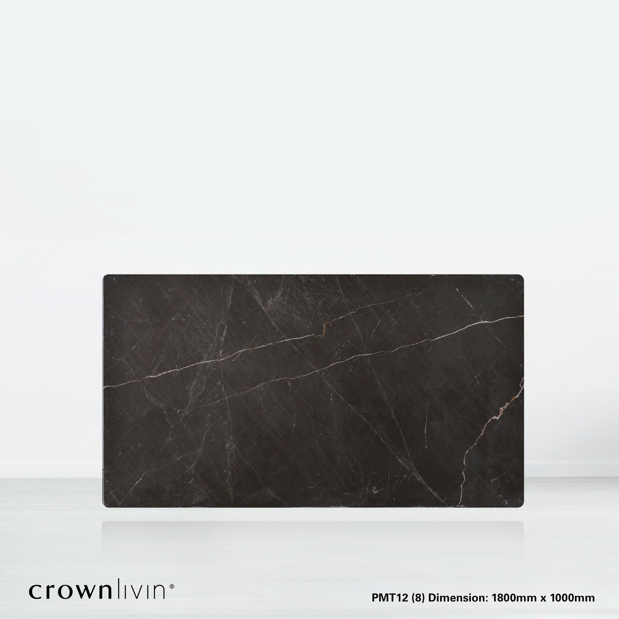 6ft Rectangular Coffee Mousse Natural Marble Dining Table