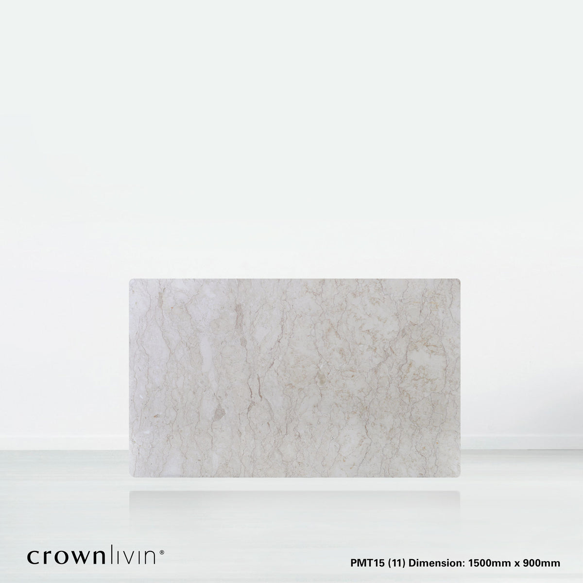 5ft Rectangular Crema Marfil Natural Marble Dining Table