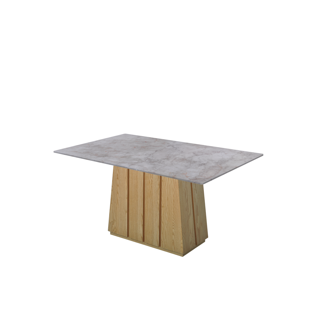 5ft Rectangular Crema Nova Natural Marble Dining Table