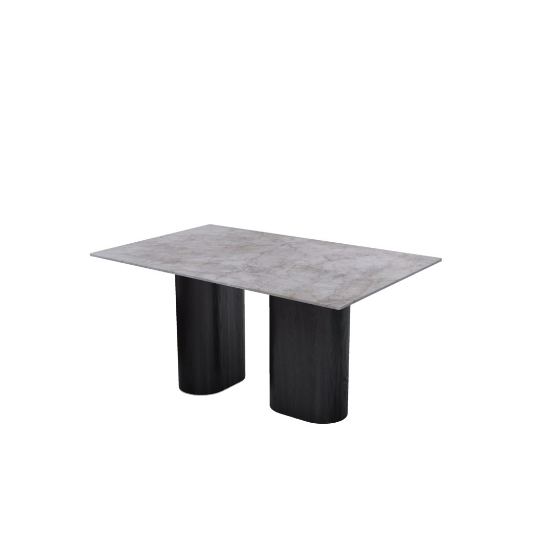 5ft Rectangular Crema Nova Natural Marble Dining Table