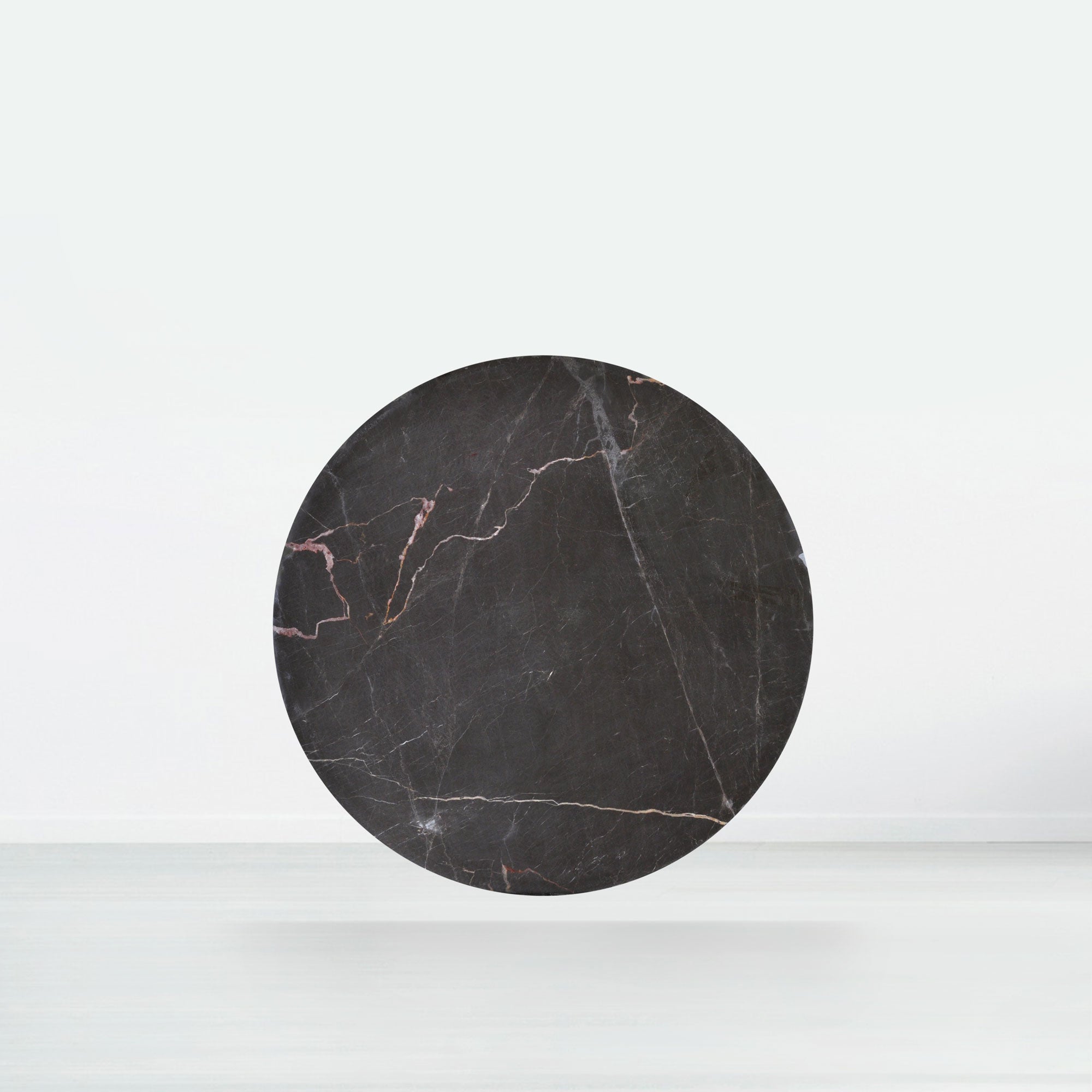 4.3ft Round Coffee Mousse Natural Marble Dining Table