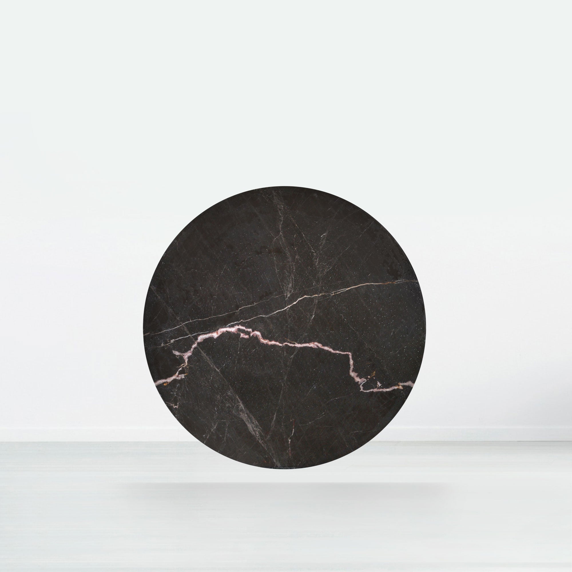 4.3ft Round Coffee Mousse Natural Marble Dining Table