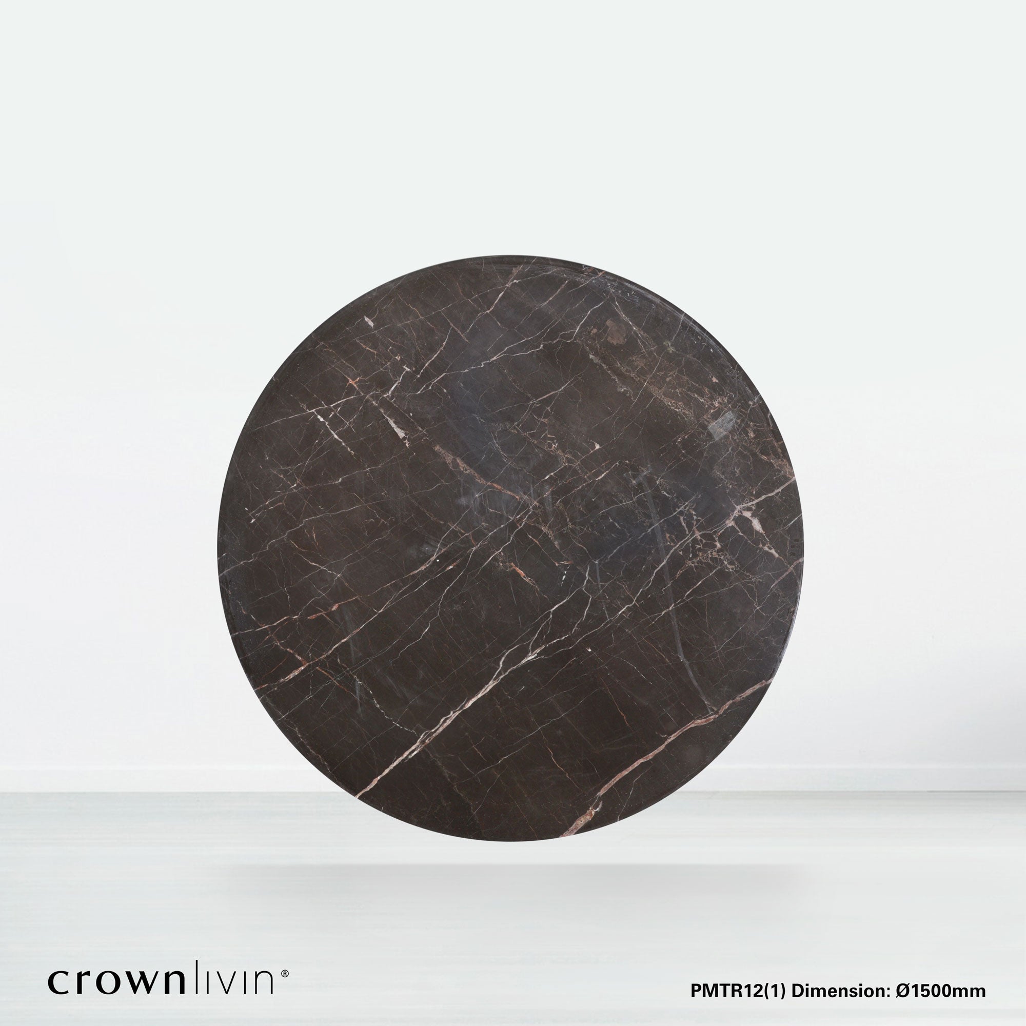 5ft Round Coffee Mousse Natural Marble Dining Table