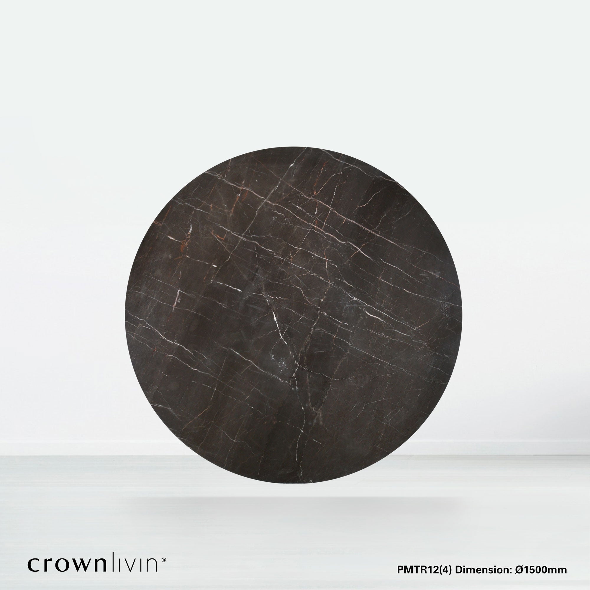 5ft Round Coffee Mousse Natural Marble Dining Table