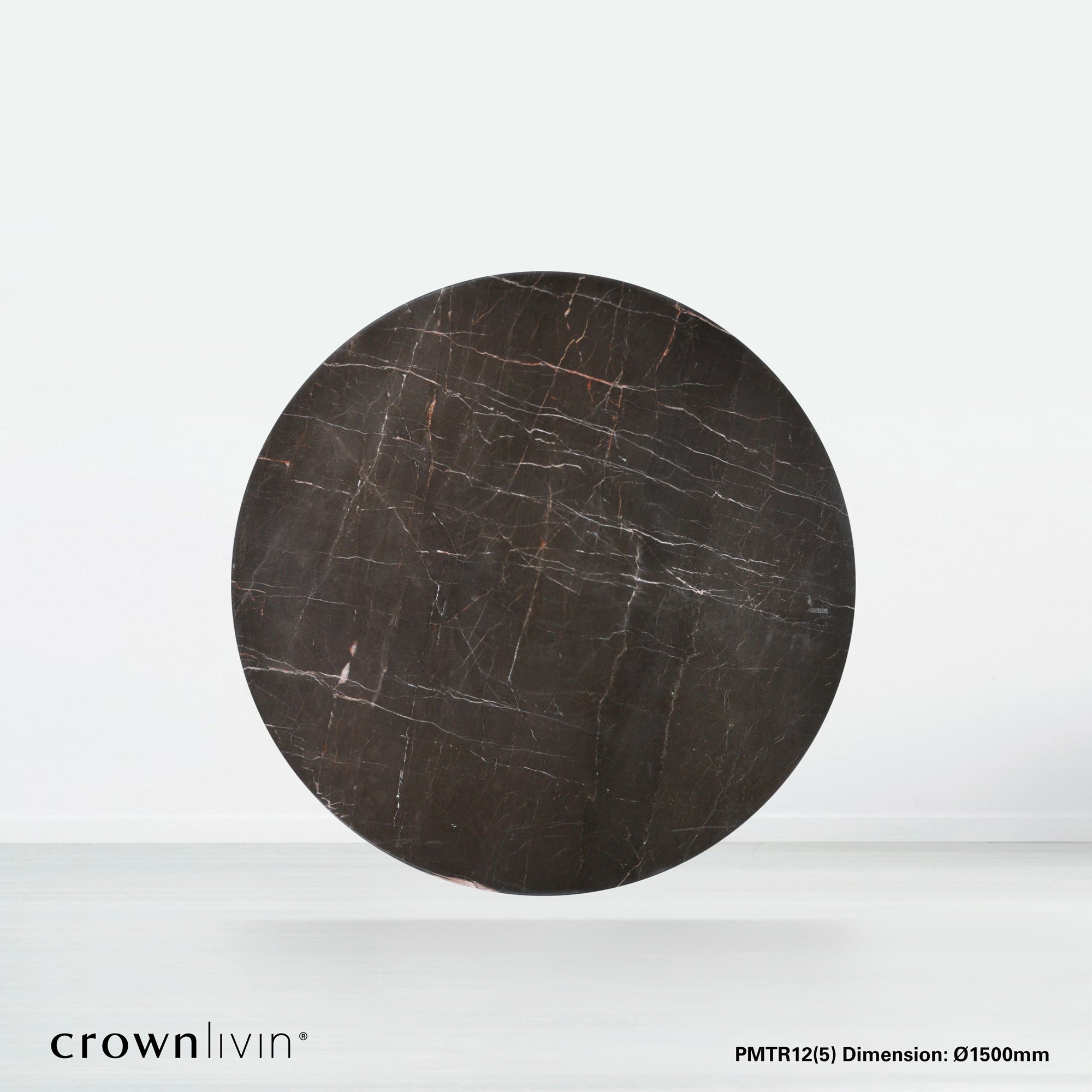 5ft Round Coffee Mousse Natural Marble Dining Table