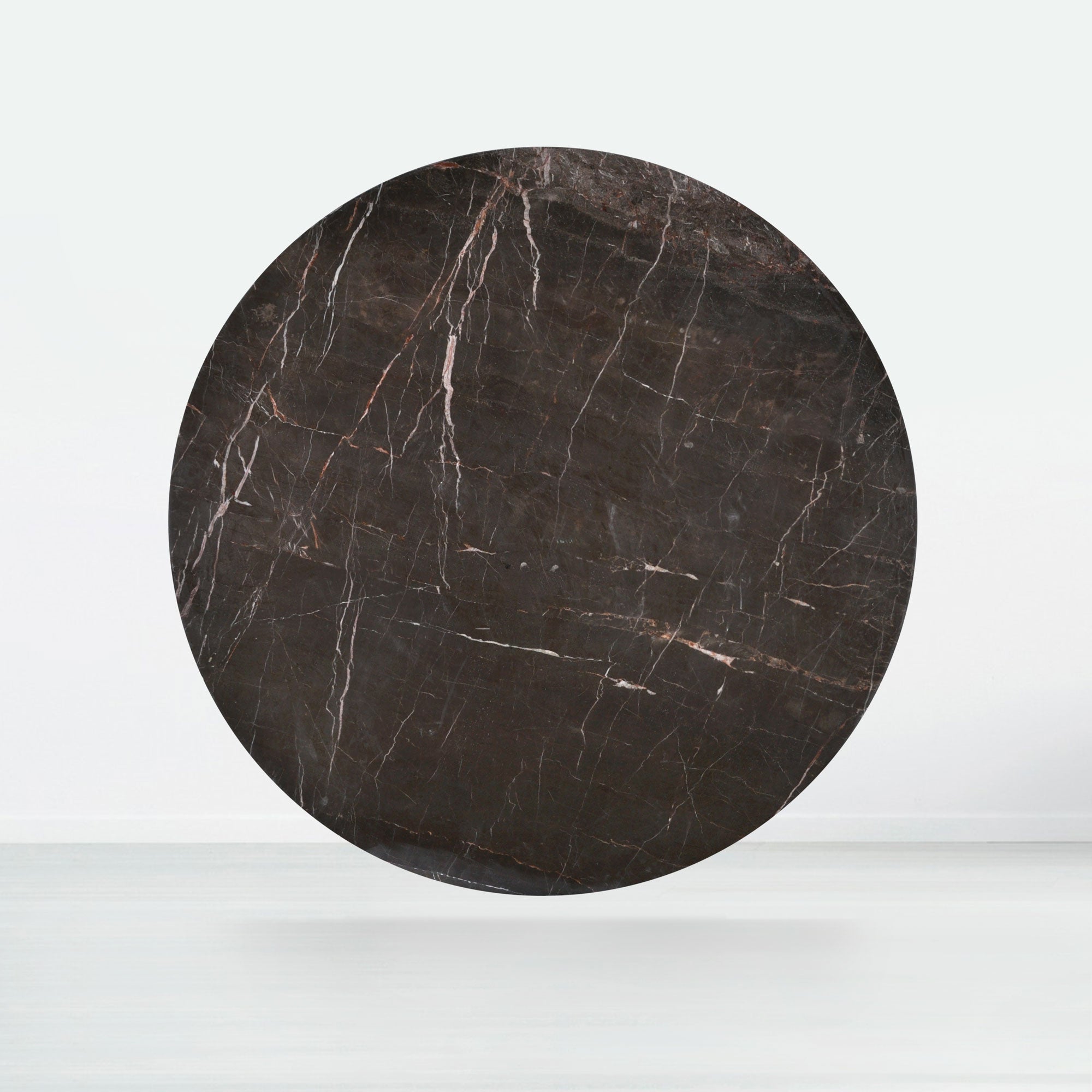 6ft Round Coffee Mousse Natural Marble Dining Table
