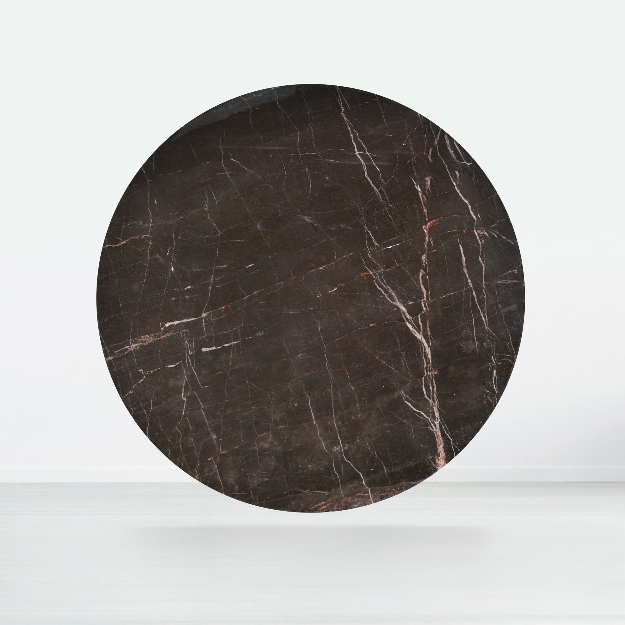 6ft Round Coffee Mousse Natural Marble Dining Table