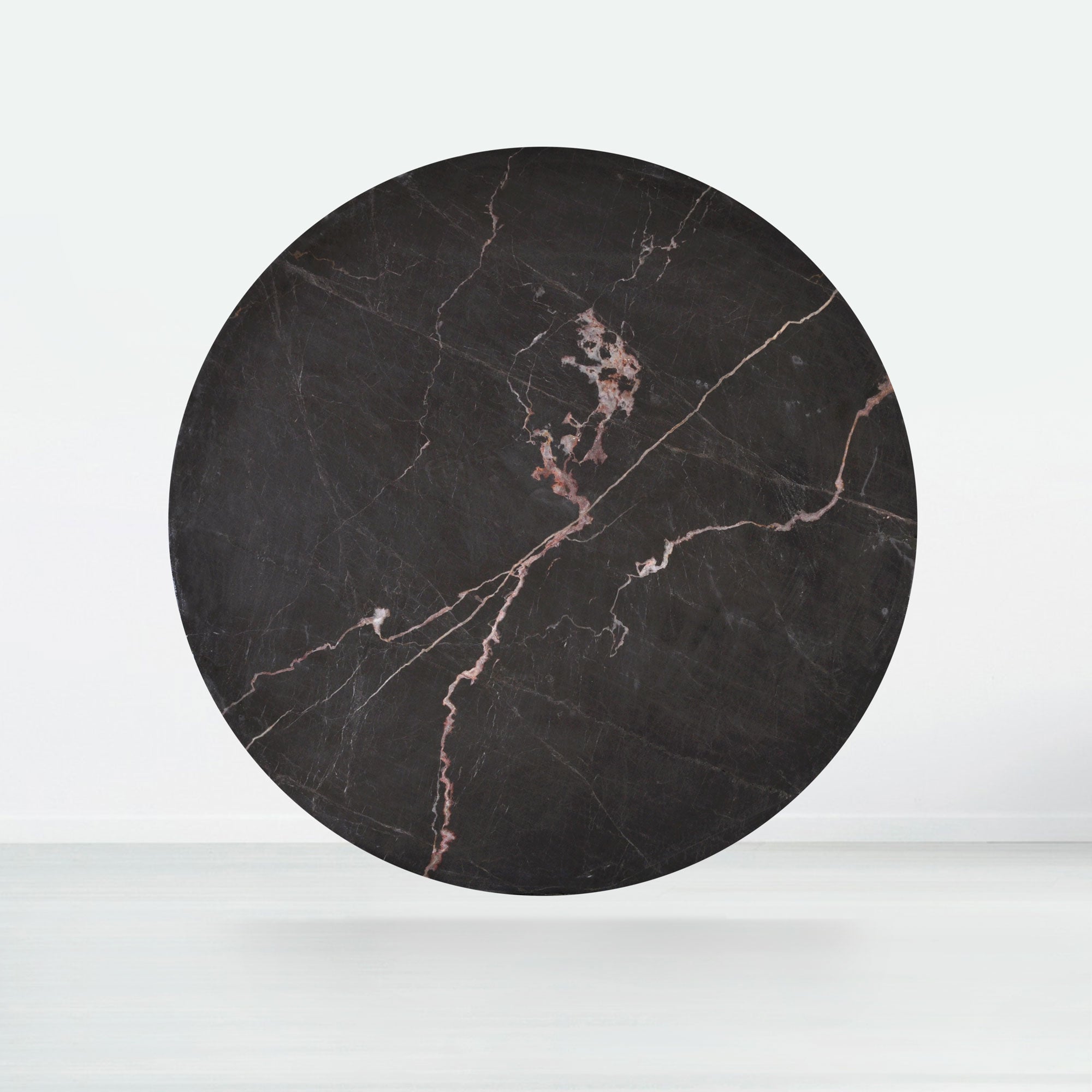 6ft Round Coffee Mousse Natural Marble Dining Table