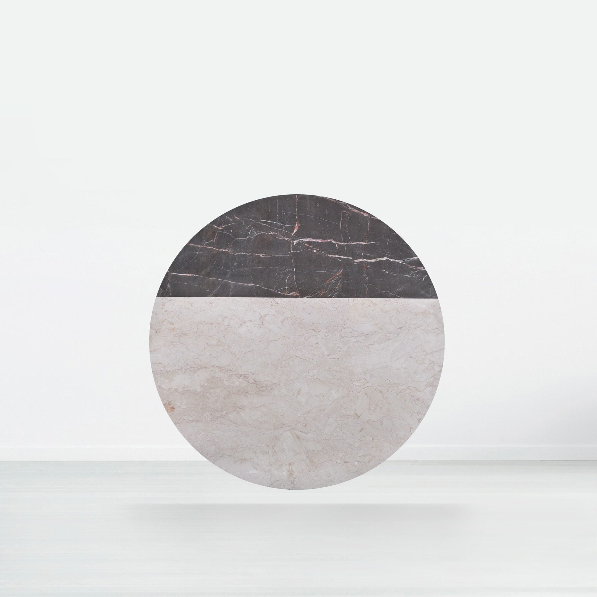 4.3ft Round Crema Marfil Natural Marble Dining Table