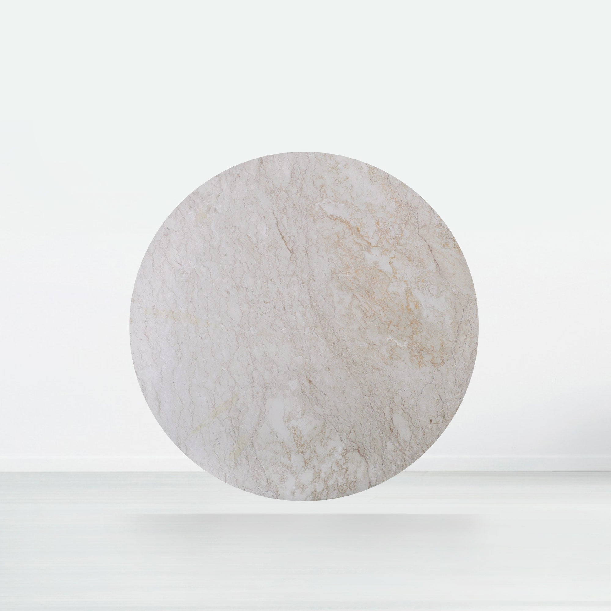 5ft Round Crema Marfil Natural Marble Dining Table