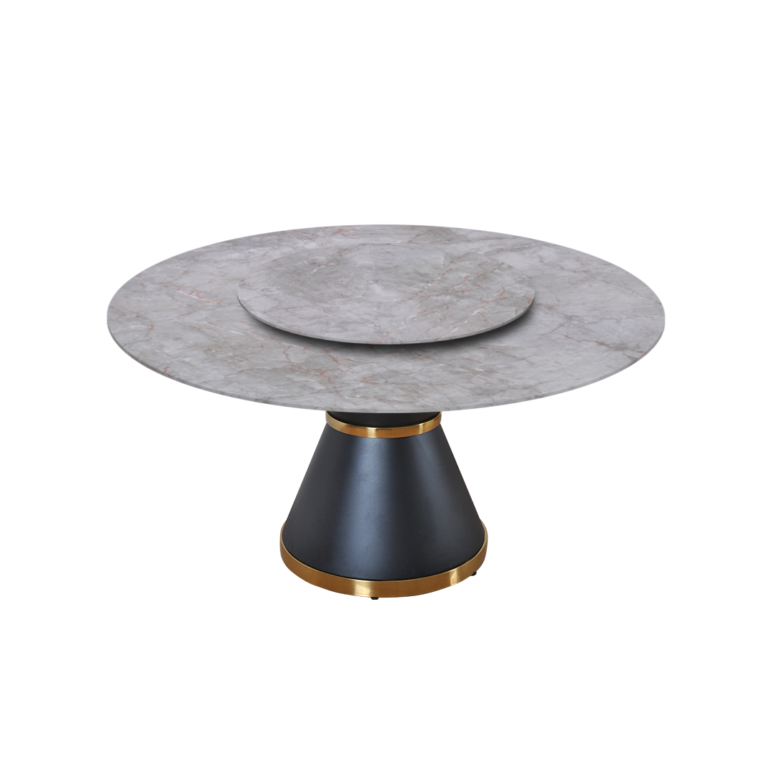 5ft Round Crema Nova Natural Marble Dining Table