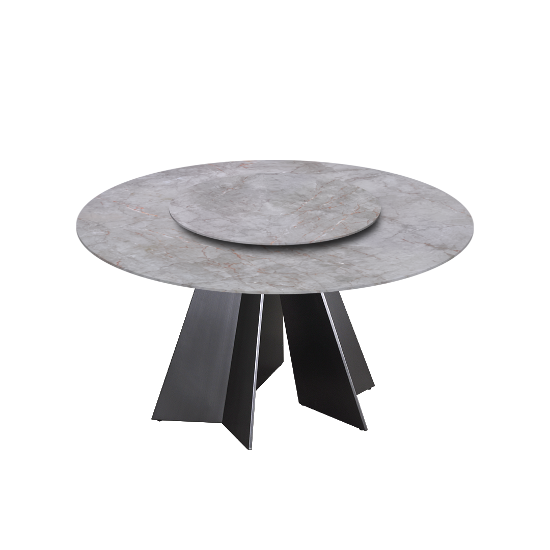 5ft Round Crema Nova Natural Marble Dining Table