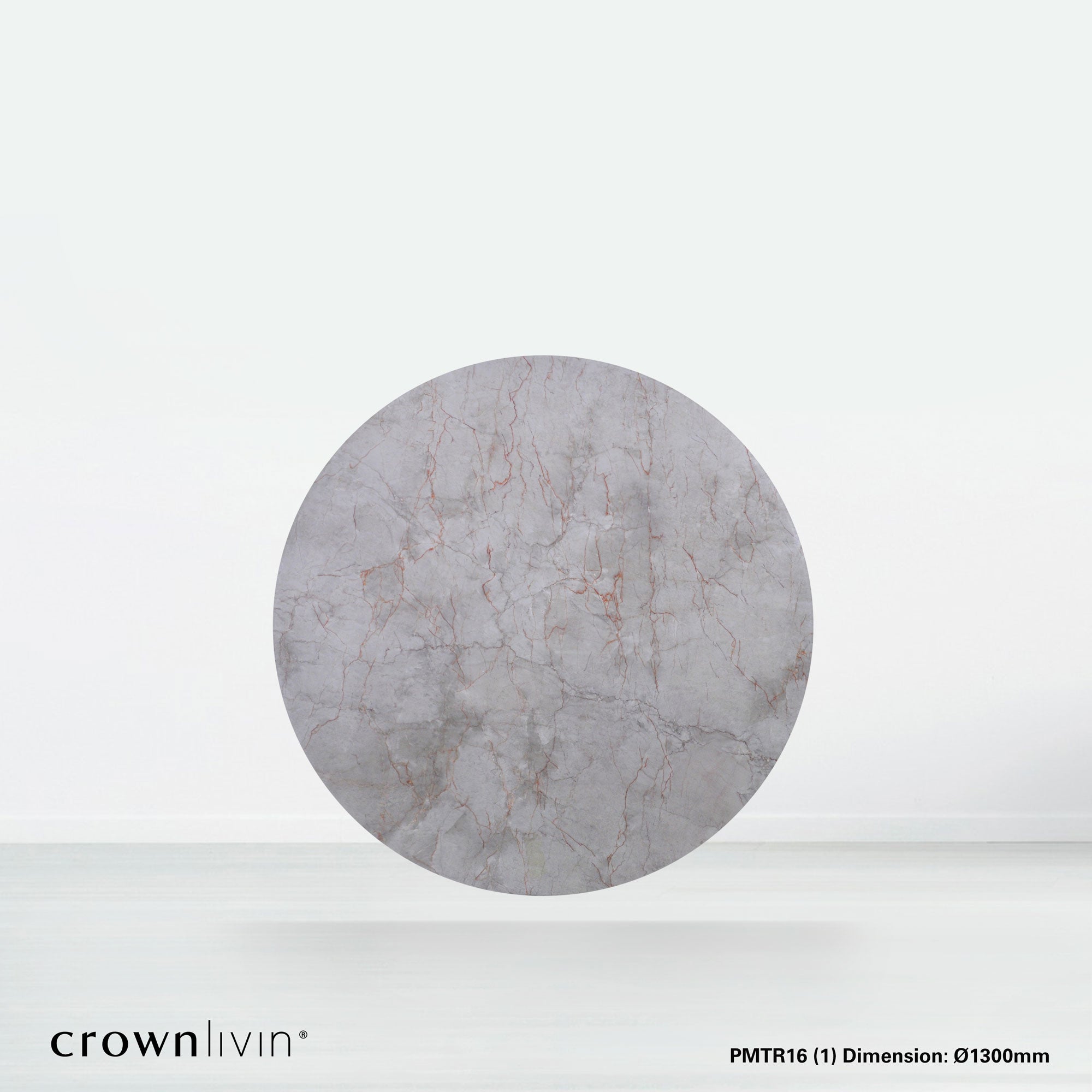 4.3ft Round Crema Nova Natural Marble Dining Table