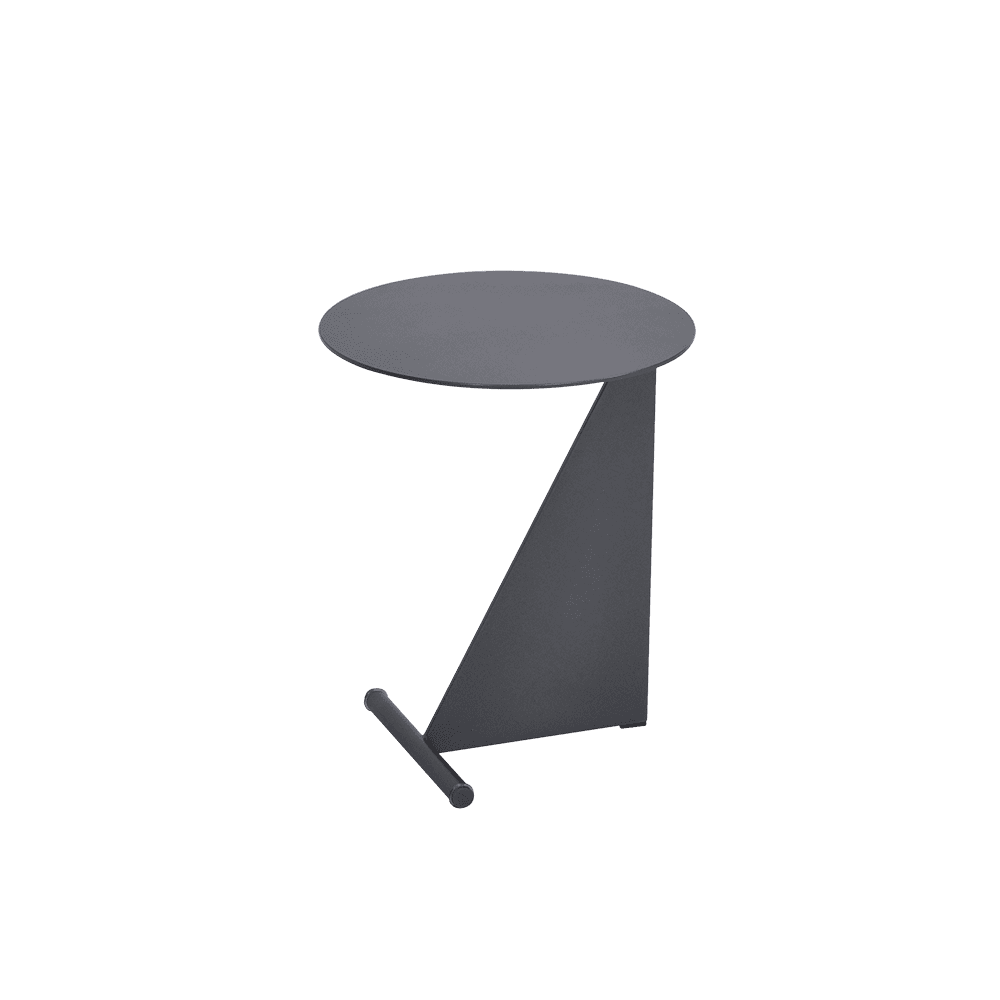 GEO Metal Side Table with Round Top