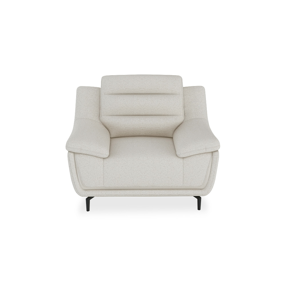 OVERLAND - High Back Fabric / Leather Sofa (1-seater)
