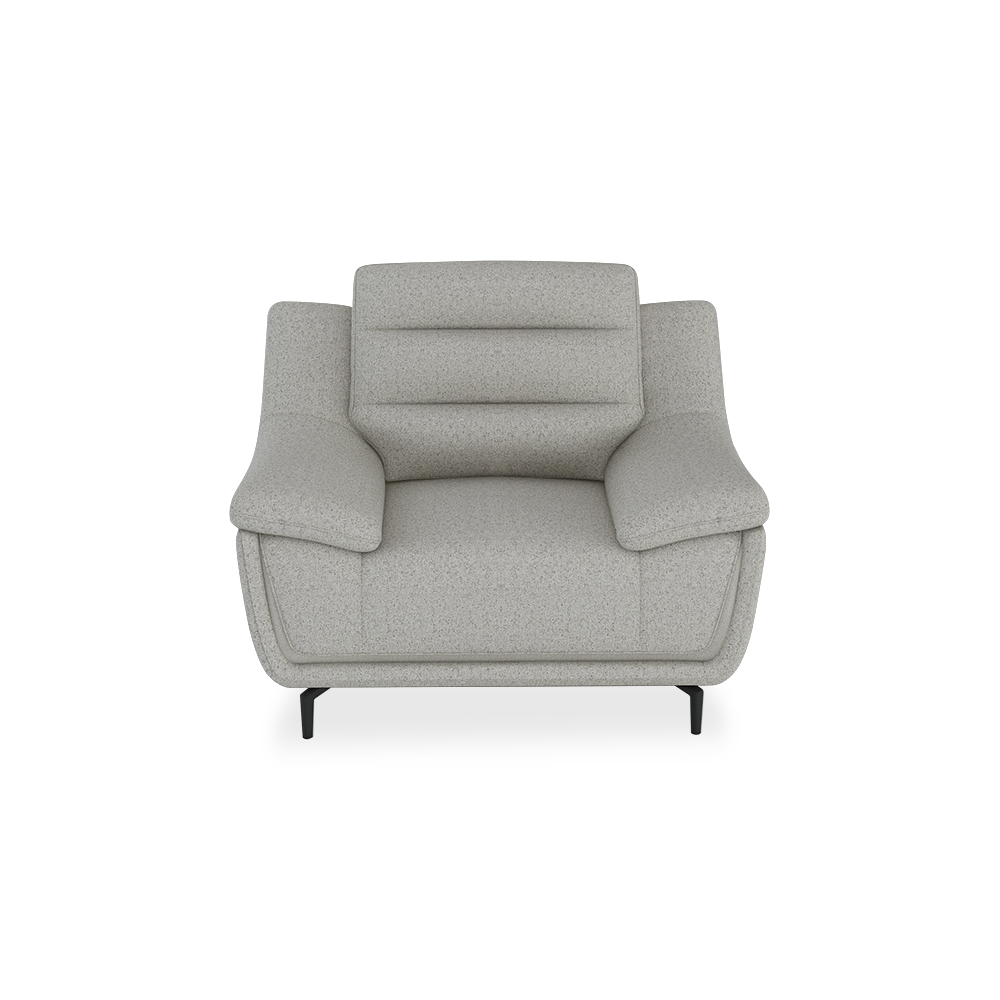 OVERLAND - High Back Fabric / Leather Sofa (1-seater)