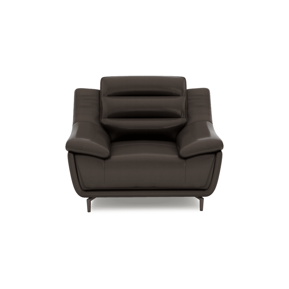 OVERLAND - High Back Fabric / Leather Sofa (1-seater)