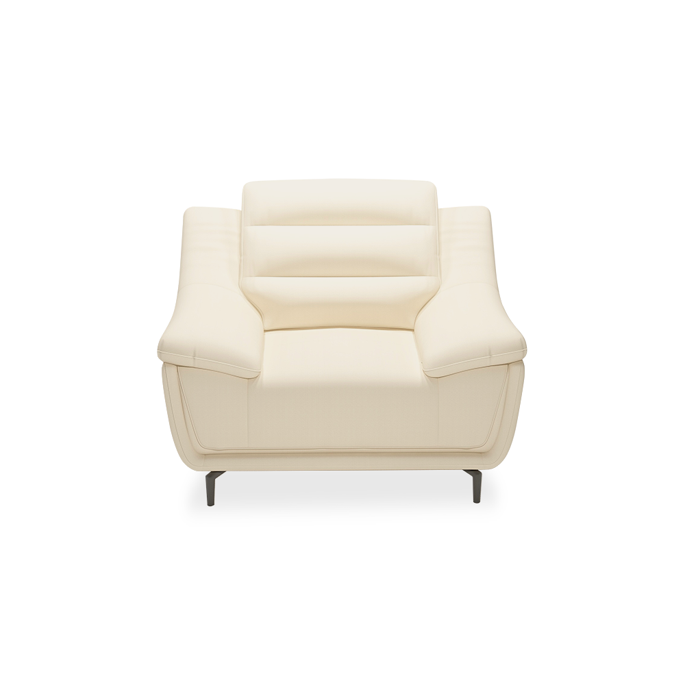 OVERLAND - High Back Fabric / Leather Sofa (1-seater)