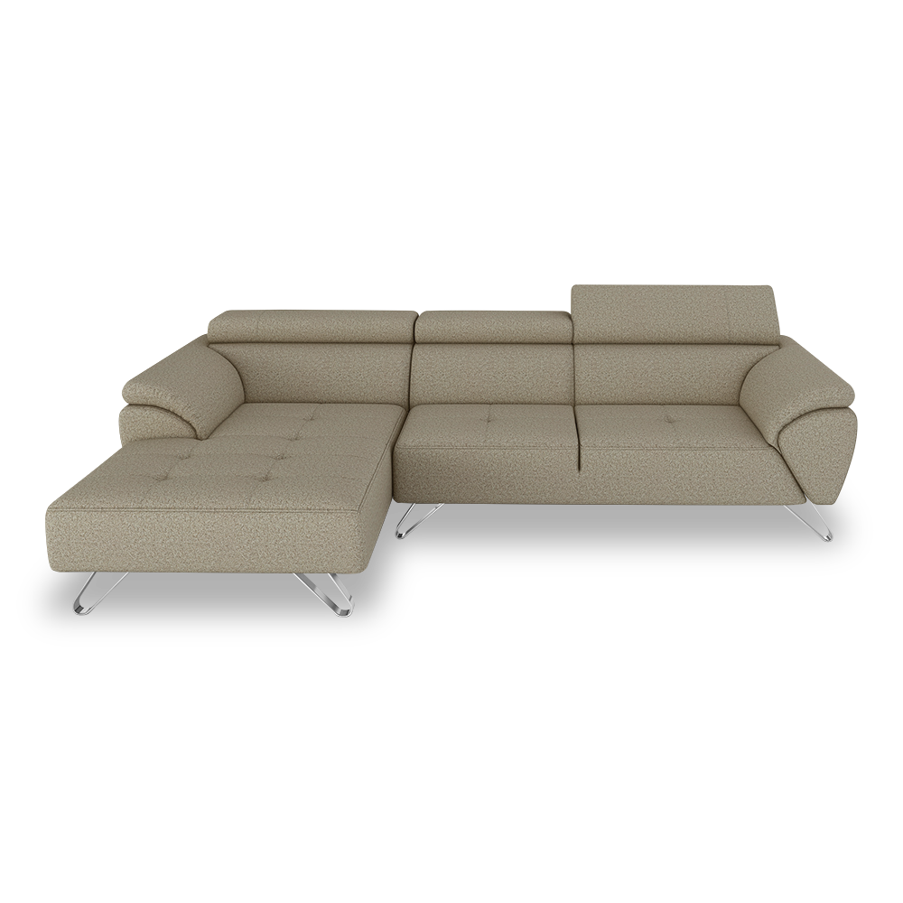 VICTOR - Adjustable Headrest Fabric / Leather Sofa (1 / 2 / 3-seater / L-shaped)