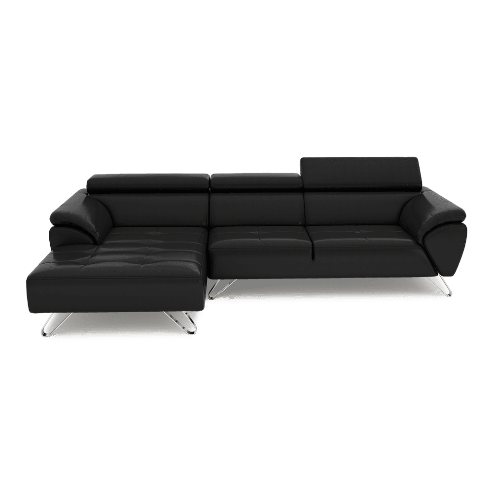 VICTOR - Adjustable Headrest Fabric / Leather Sofa (1 / 2 / 3-seater / L-shaped)