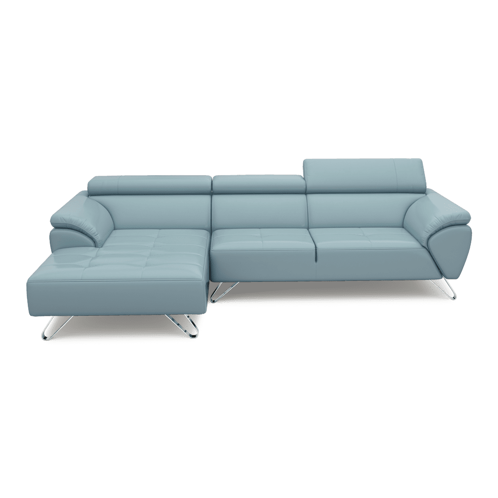 VICTOR - Adjustable Headrest Fabric / Leather Sofa (1 / 2 / 3-seater / L-shaped)