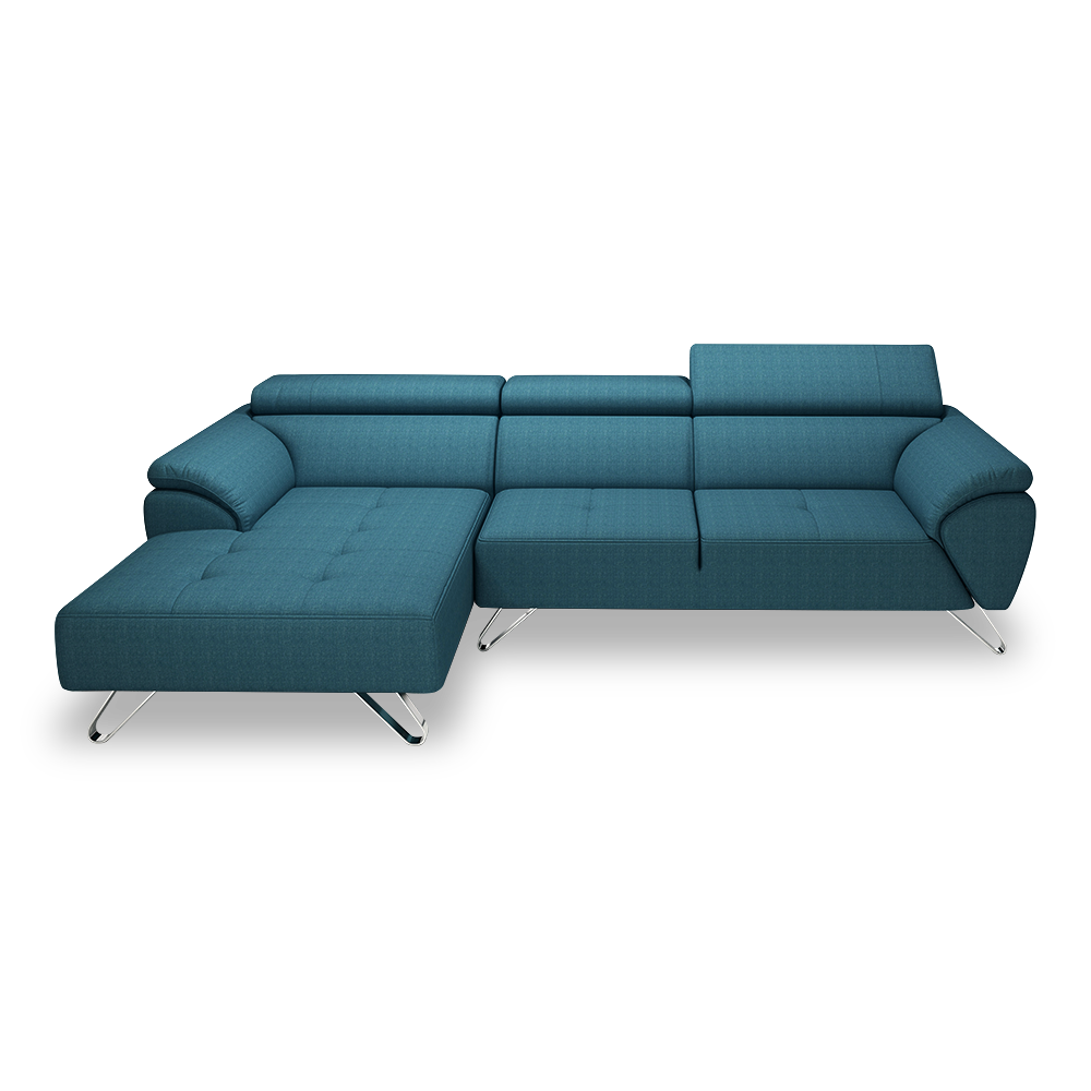 VICTOR - Adjustable Headrest Fabric / Leather Sofa (1 / 2 / 3-seater / L-shaped)