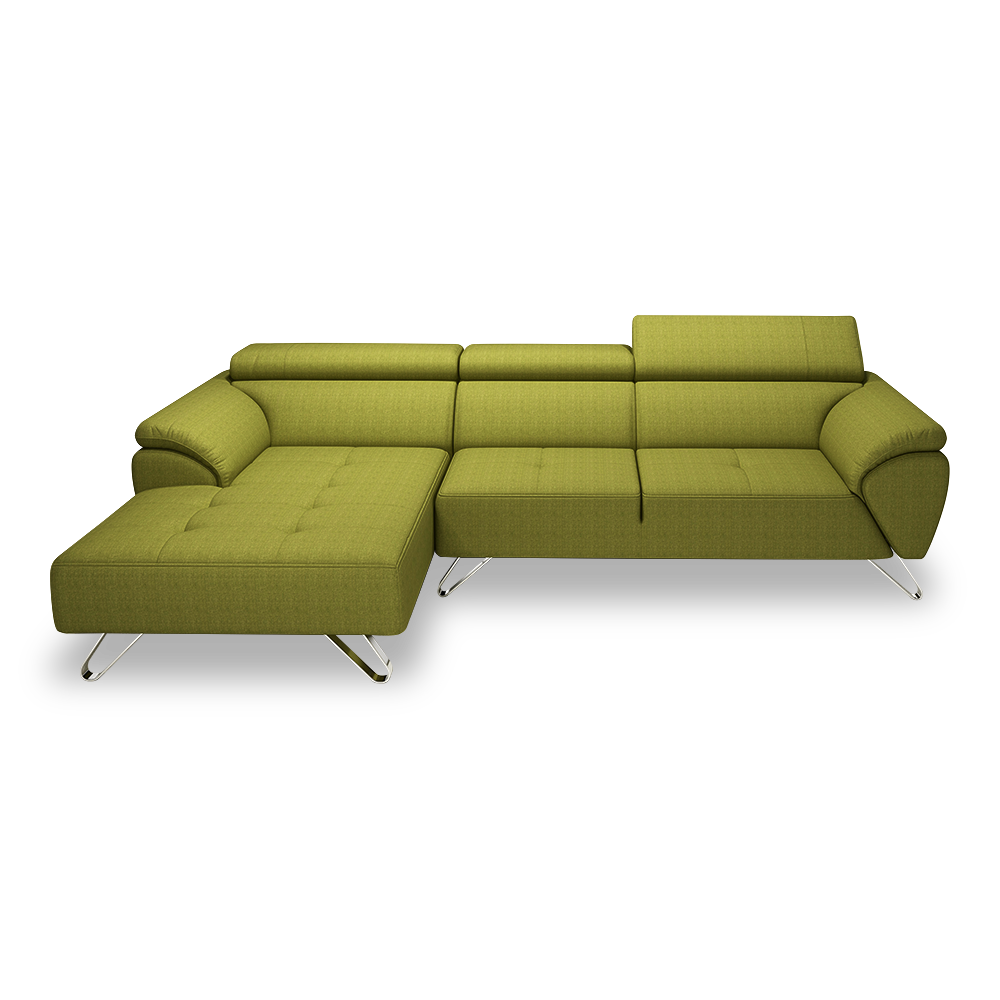 VICTOR - Adjustable Headrest Fabric / Leather Sofa (1 / 2 / 3-seater / L-shaped)