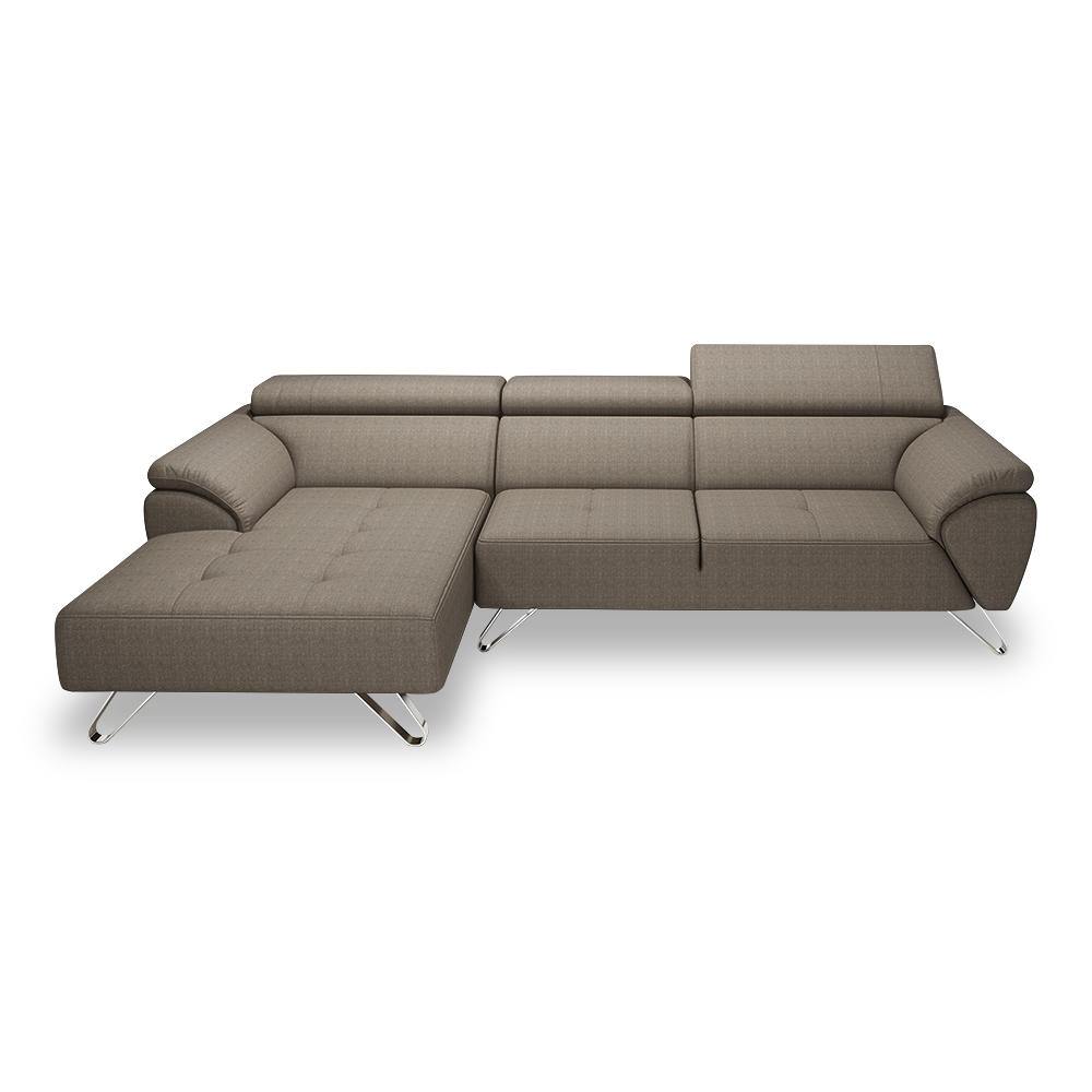 VICTOR - Adjustable Headrest Fabric / Leather Sofa (1 / 2 / 3-seater / L-shaped)