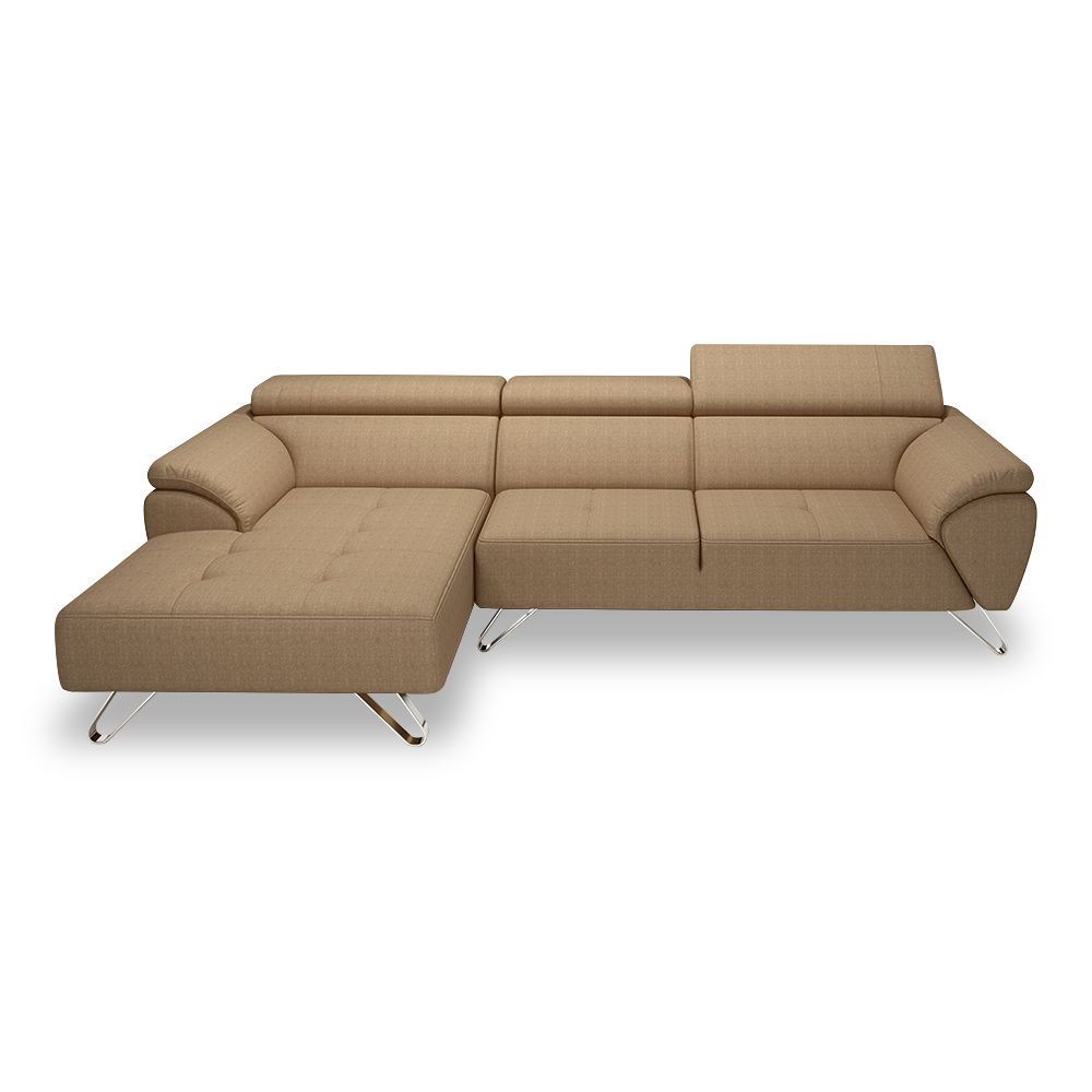 VICTOR - Adjustable Headrest Fabric / Leather Sofa (1 / 2 / 3-seater / L-shaped)