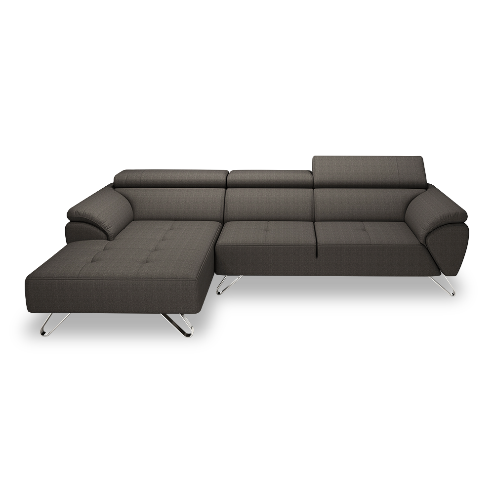 VICTOR - Adjustable Headrest Fabric / Leather Sofa (1 / 2 / 3-seater / L-shaped)