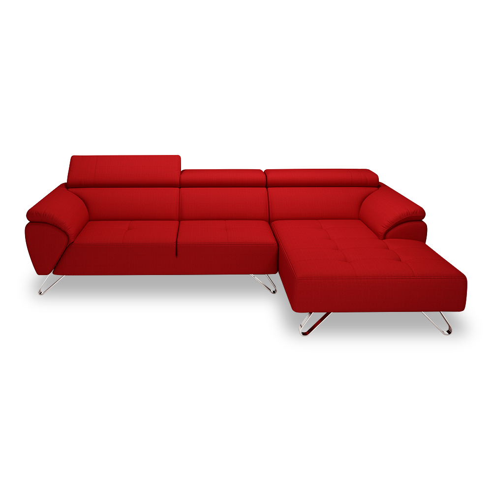 VICTOR - Adjustable Headrest Fabric / Leather Sofa (1 / 2 / 3-seater / L-shaped)